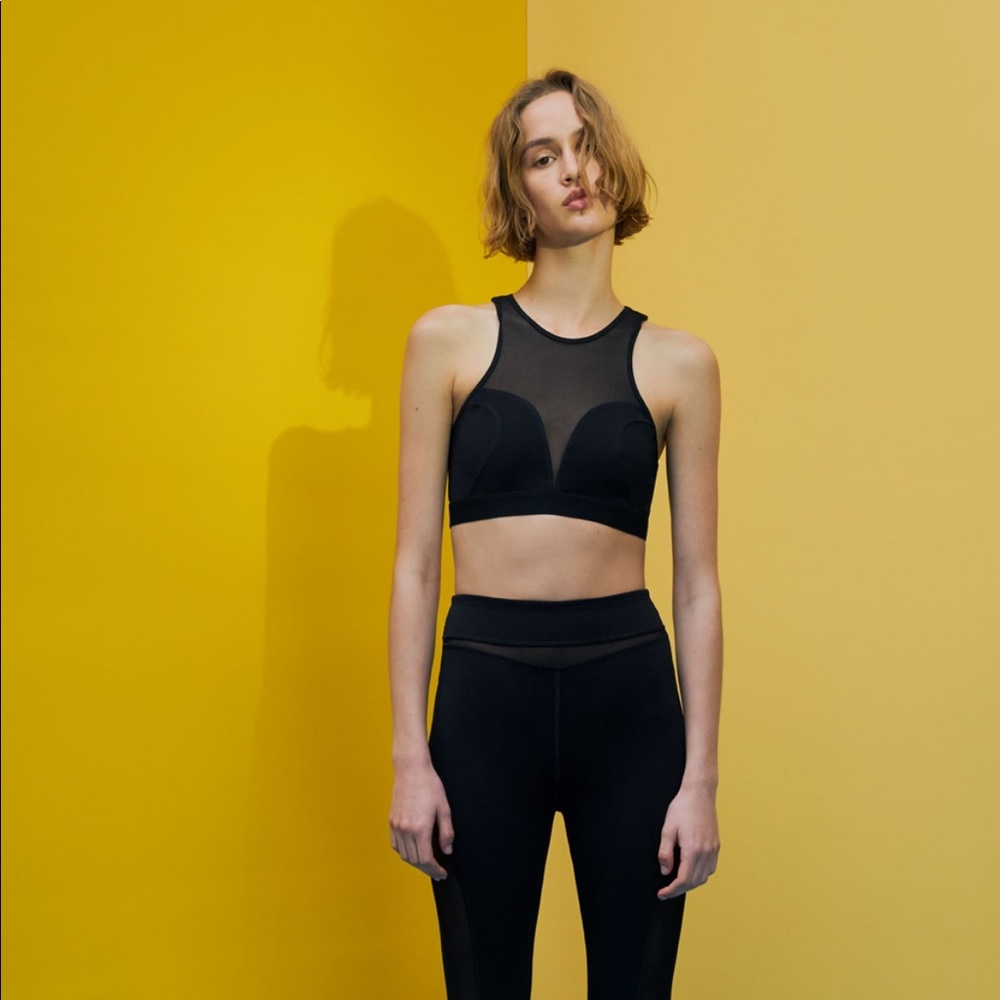 Zara set of crop top and combination legging